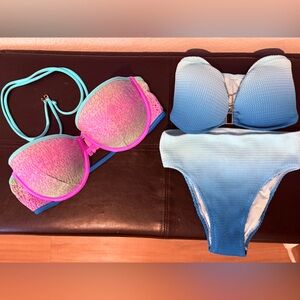 Victorias secret Bikini Set  and multicolor top